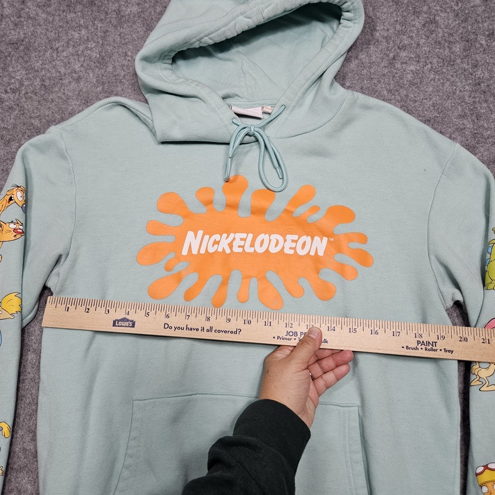 Nickelodeon 90's Cartoons Hoodie Rugrats, Rocko, Arnold Size Large Sweatshirt - Picture 8 of 10